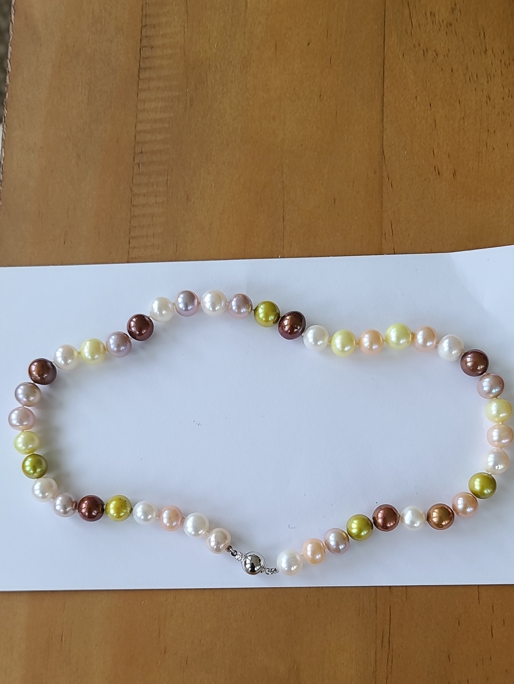 Vintage Freshwater Pearl Necklace 18" - Picture 1 of 4